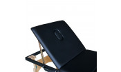 Массажный стол Dfc Nirvana, Relax Pro,  дерев. ножки, цвет черный (Black)