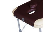 Массажный стол DFC NIRVANA, Elegant PRO, алюм. ножки, цвет коричн. с беж.  (Brown/Beige)